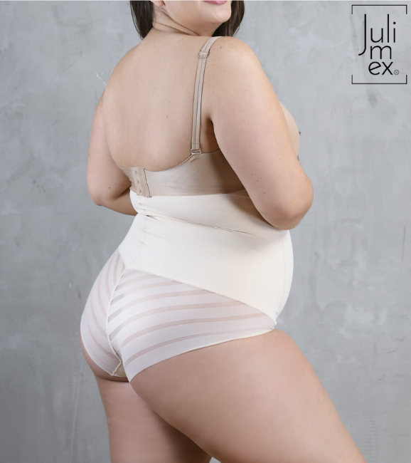 JULIMEX FIGI WYSZCZUPLAJĄCE WYSOKA TALIA Z SIATKĄ (141) - NATURALNE - obrazek 6