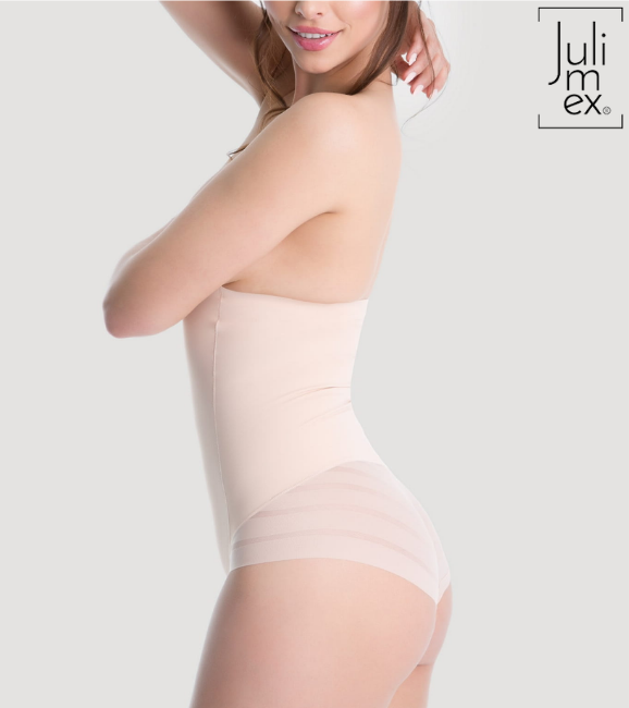 JULIMEX FIGI WYSZCZUPLAJĄCE WYSOKA TALIA Z SIATKĄ (141) - NATURALNE - obrazek 9