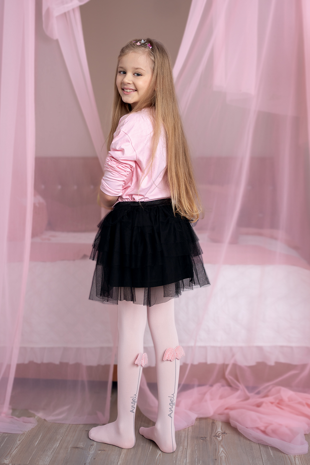 Knittex Rajstopy Dziewczęce Angel 40 den