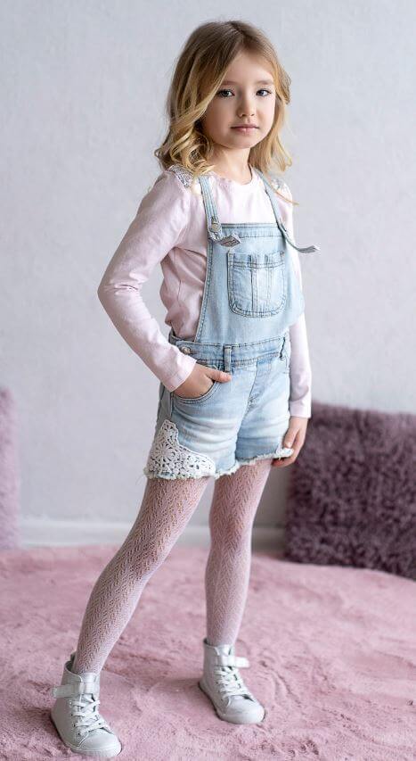 Knittex Rajstopy Dziewczęce Ażurowe Olimpia