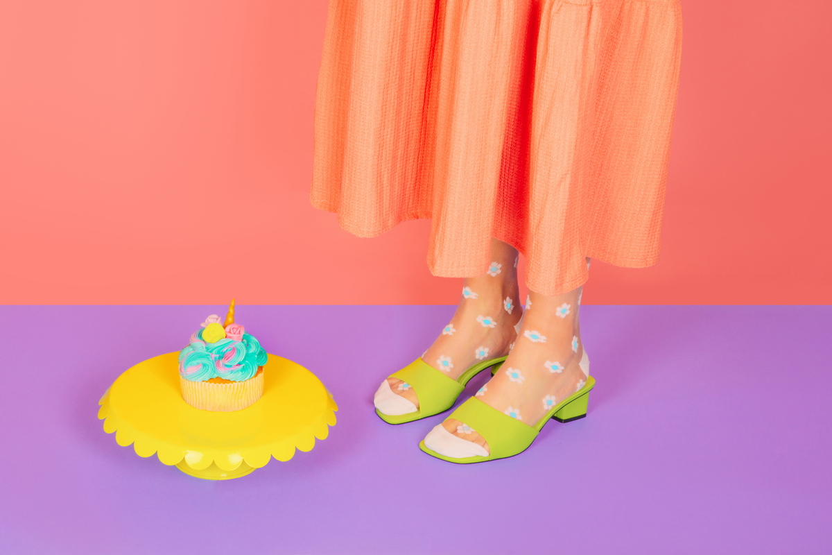 Skarpety Gabriella Wzorowane Daisy - obrazek 5