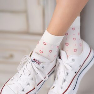 Knittex Dziecięce skarpetki z mikrofibry w serduszka Cheri Junior 40 DEN