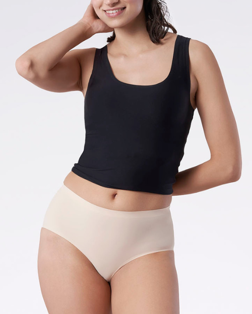 Julimex Simple Maxi - figi z wysokim stanem - beżowe