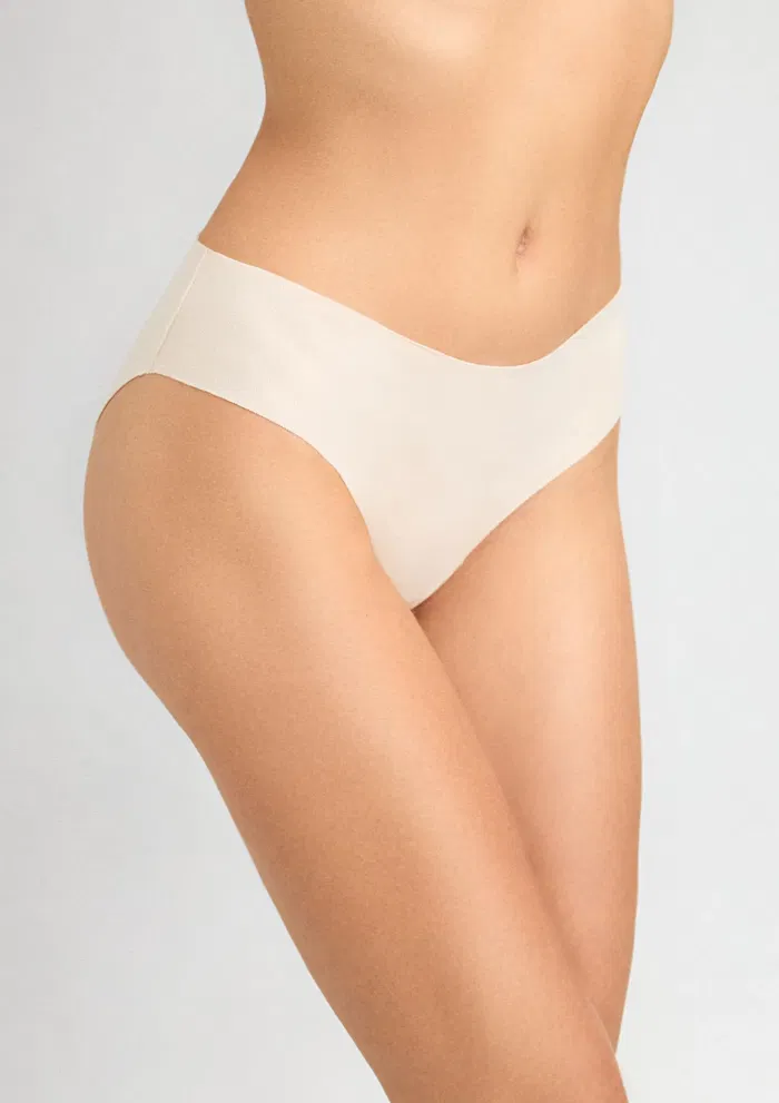 Marilyn Figi damskie klasyczne laserowo cięte z bawełny organicznej Cotton Touch - obrazek 2