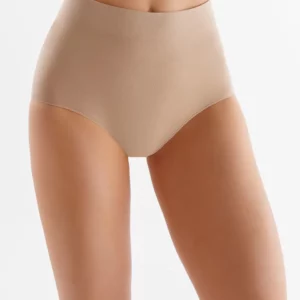 Gabriella Bezszwowe majtki damskie z wysokim stanem Midi Briefs