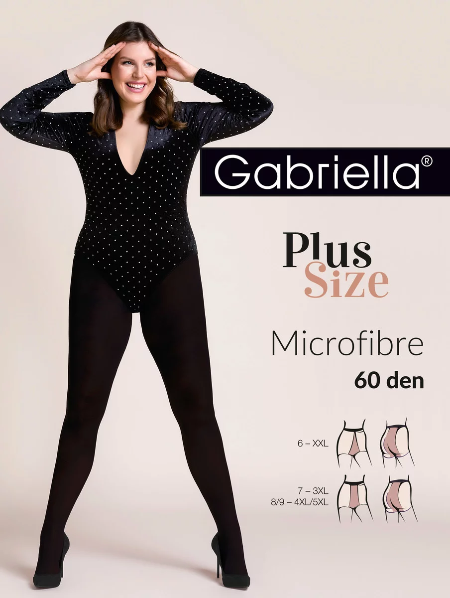 Gabriella Rajstopy Microfibre Plus Size 60 den - obrazek 2