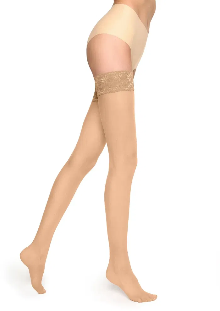 Pończochy klasyczne samonośne z koronką Erotic Marilyn