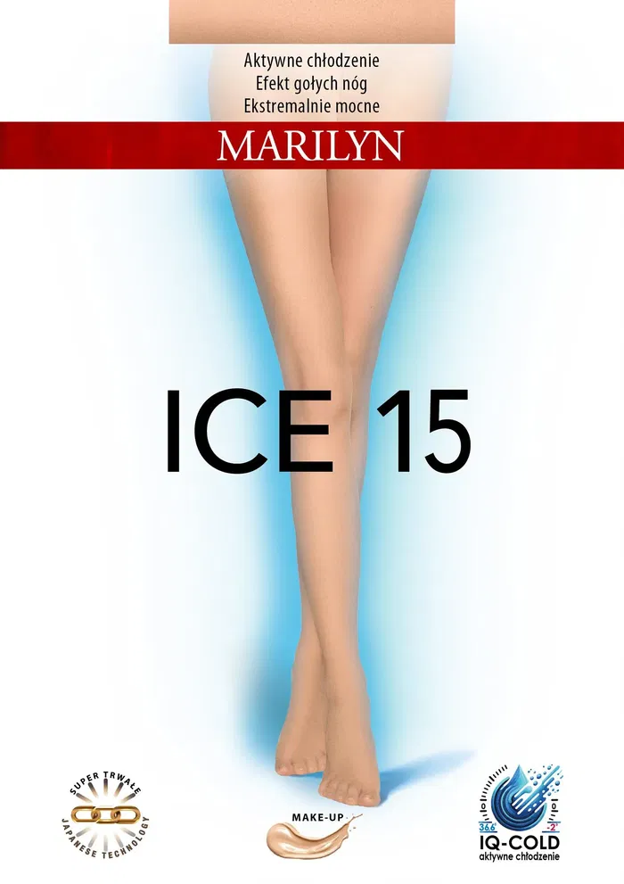 Rajstopy damskie aktywnie chłodzące z efektem gołych nóg Ice 15 Marilyn