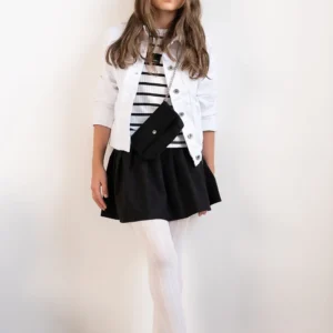 Dziecięce rajstopy z wypukłym, geometrycznym wzorem TRESSA JUNIOR 50 DEN