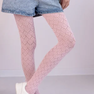 Knittex Rajstopy dziewczęce ażurowe Elora